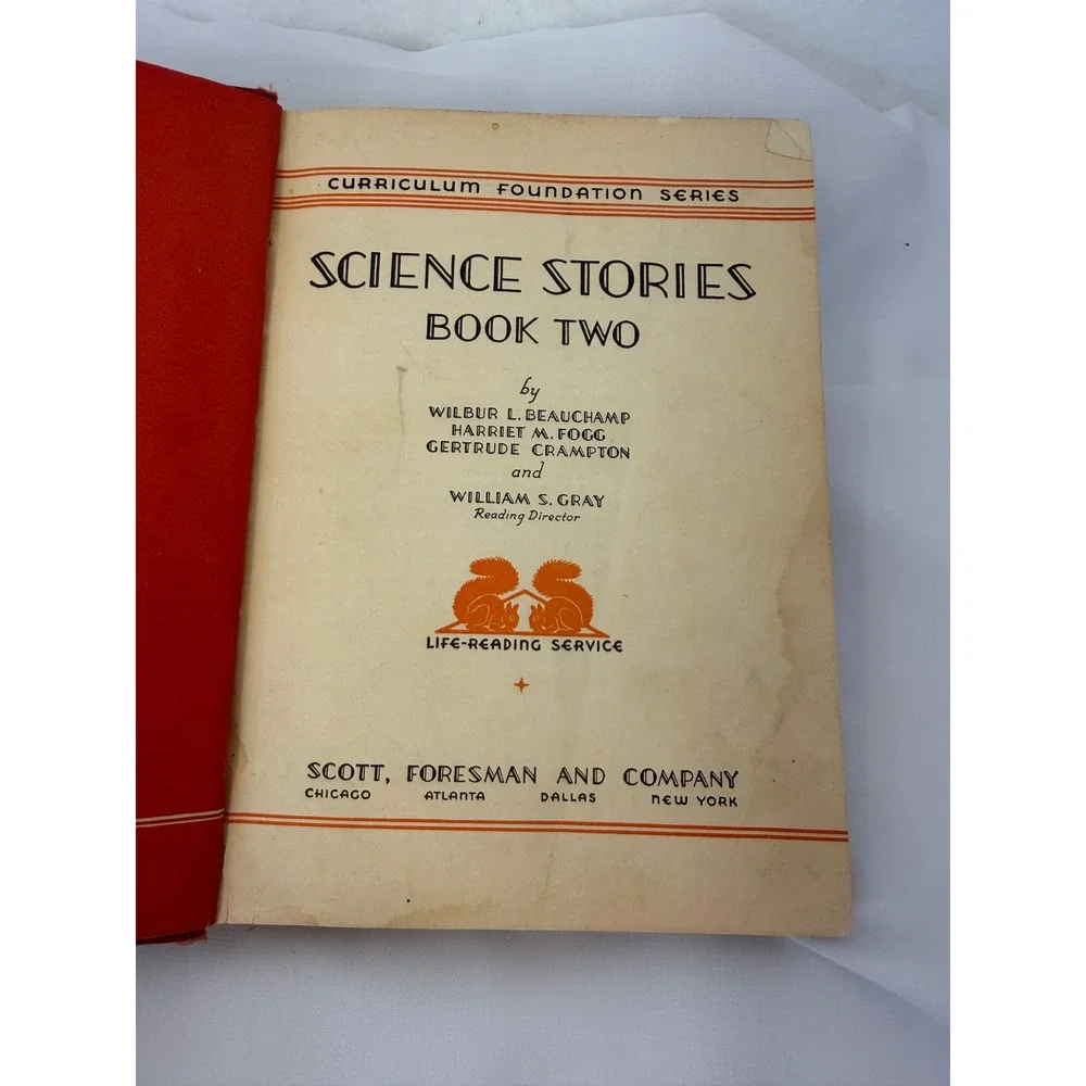 Vintage 1935 Science Stories Book Two Scott Foresman Curriculum Foundation